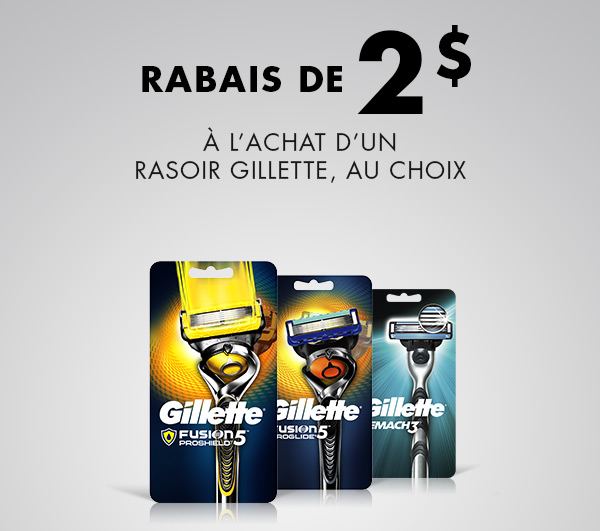Coupon Rabais Gillette Imprimable De 2 Sur Utilisource