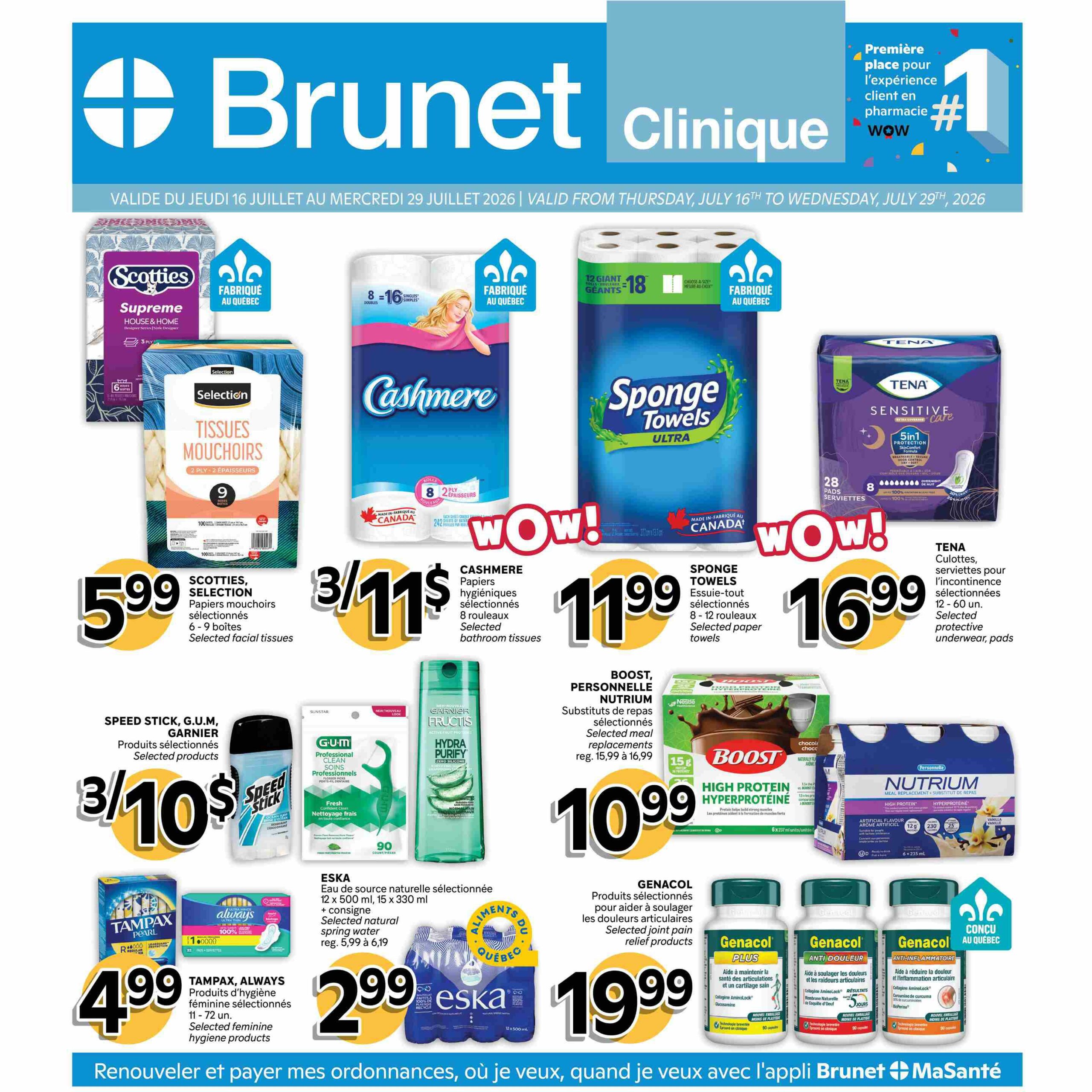 Circulaire Brunet Clinique Du 16 Au 29 Juillet 2026 - Page 1