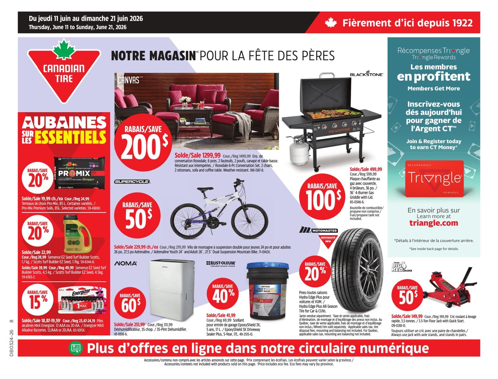Circulaire Canadian Tire Du 11 Au 21 Juin 2026 - Page 1