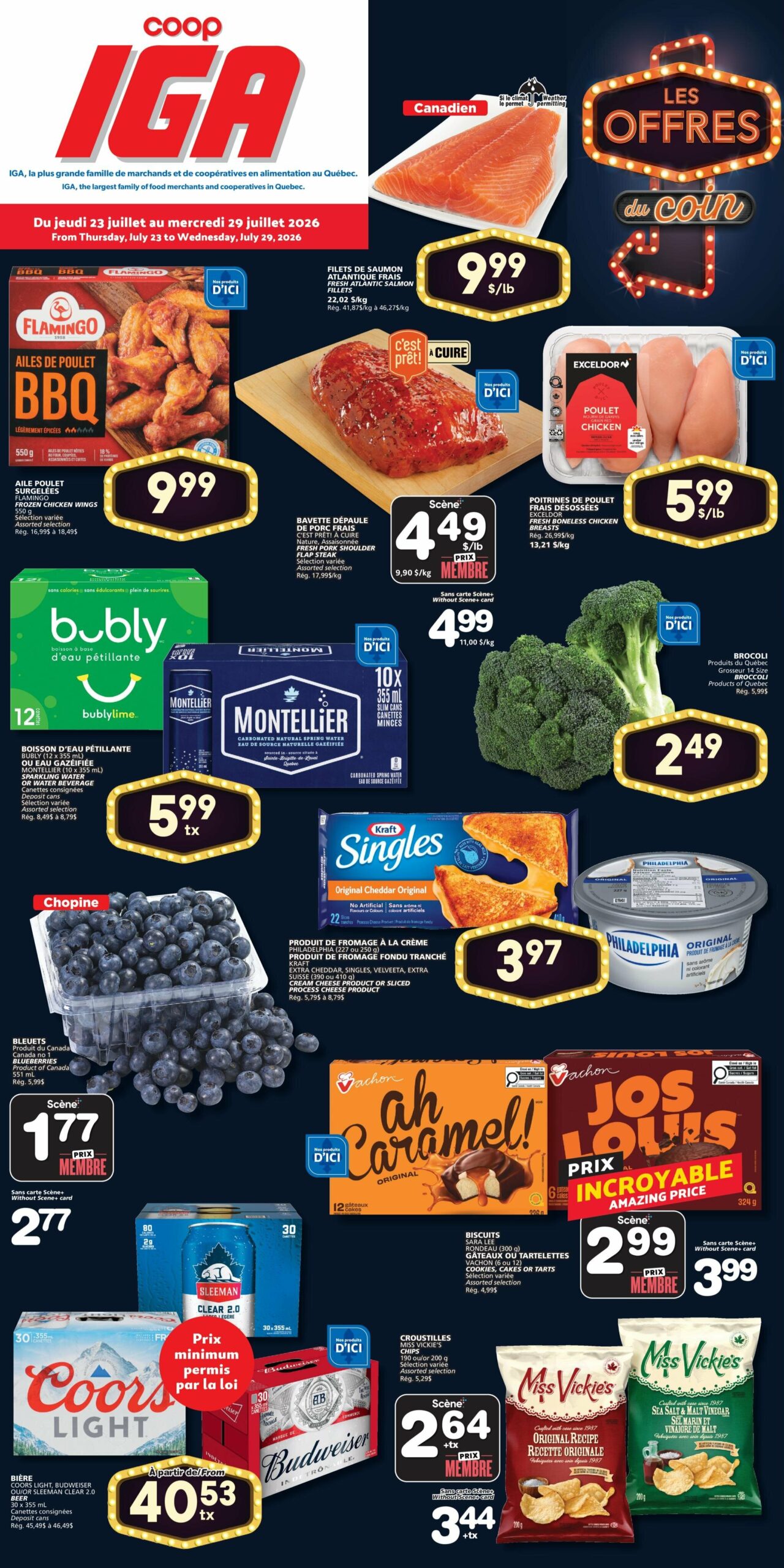 Circulaire IGA - Épicerie – Iles De La Madeleine Du 23 Au 29 Juillet 2026