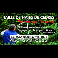 Émondage Gabriel - Promotions & Rabais