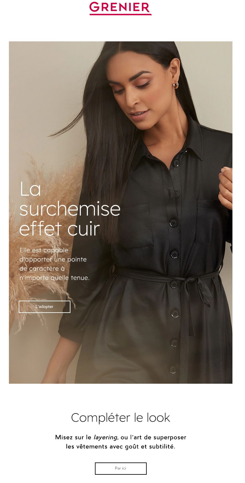 La Vedette Du Jour ! La Surchemise Effet Cuir